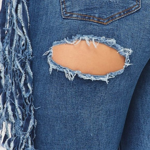 Joy Fringe Ripped Jeans - Picture 5 of 5